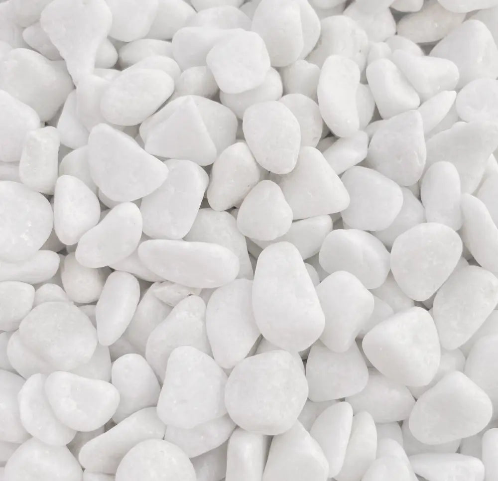 Galet Blanc Pur en Marbre – Galet décoratif