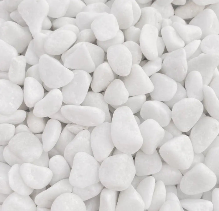 Galet Blanc Pur en Marbre – Galet décoratif