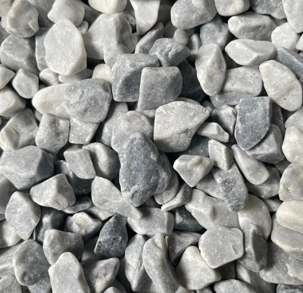 Galet Gris Bleuté en marbre pour jardin