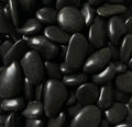 Galet noir verni décoratif pour jardin 12/24mm