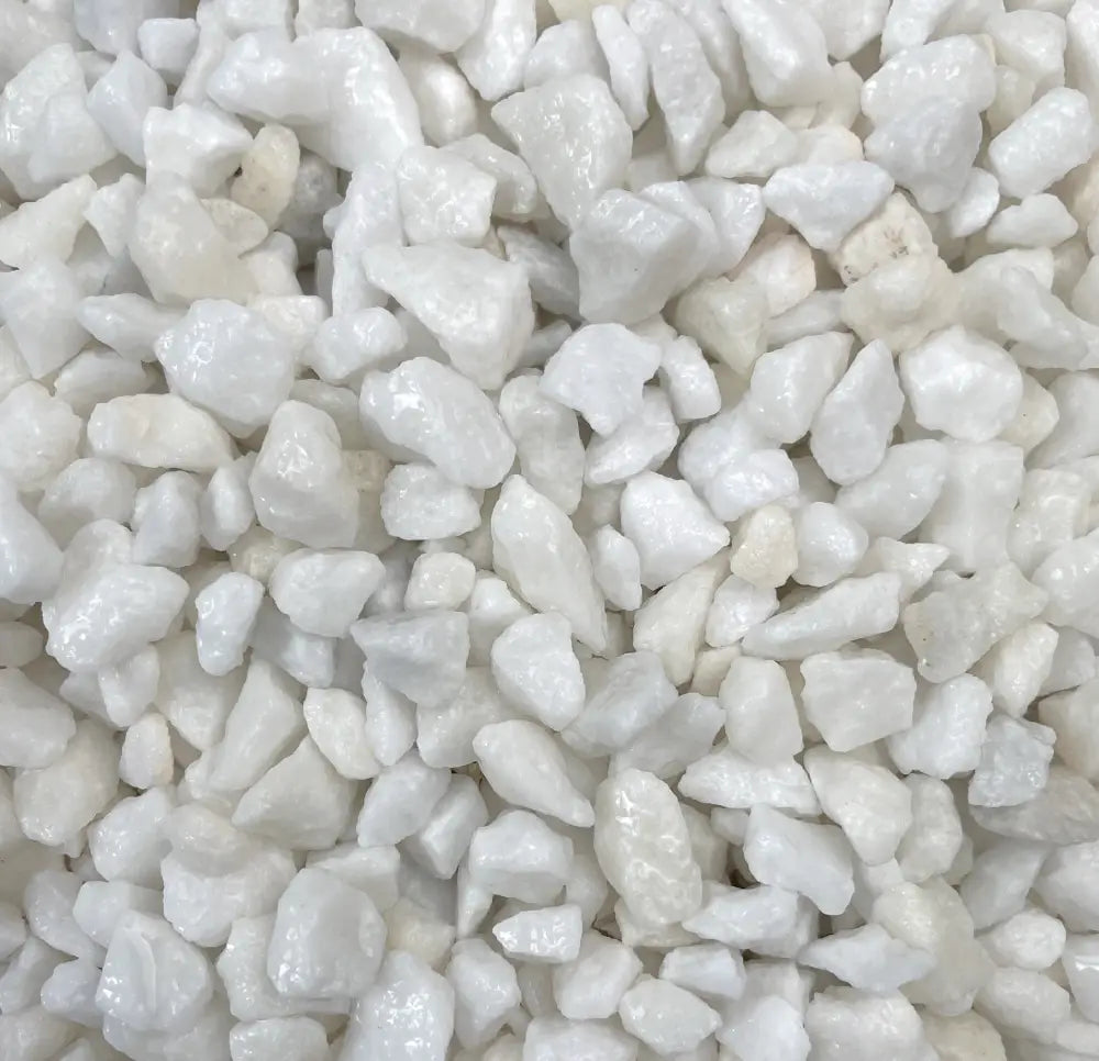 Galet blanc pur en marbre pour jardin