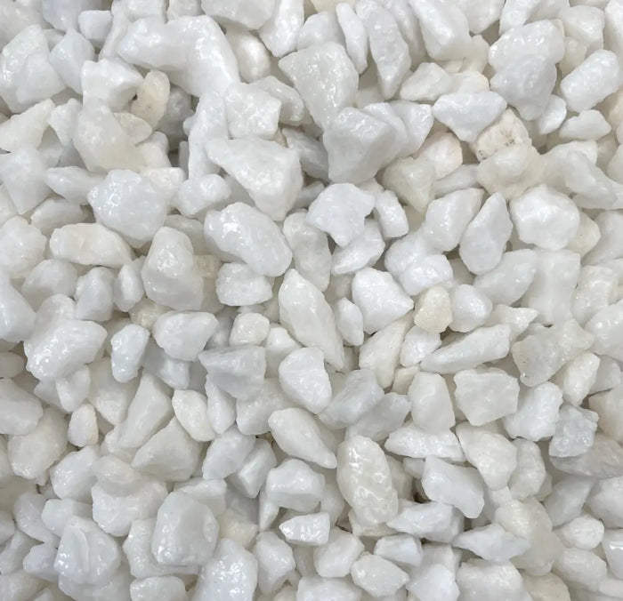 Galet blanc pur en marbre pour jardin