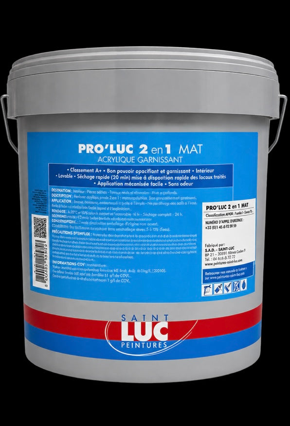 Peinture PRO'LUC 2 en 1 MAT pour murs et plafonds